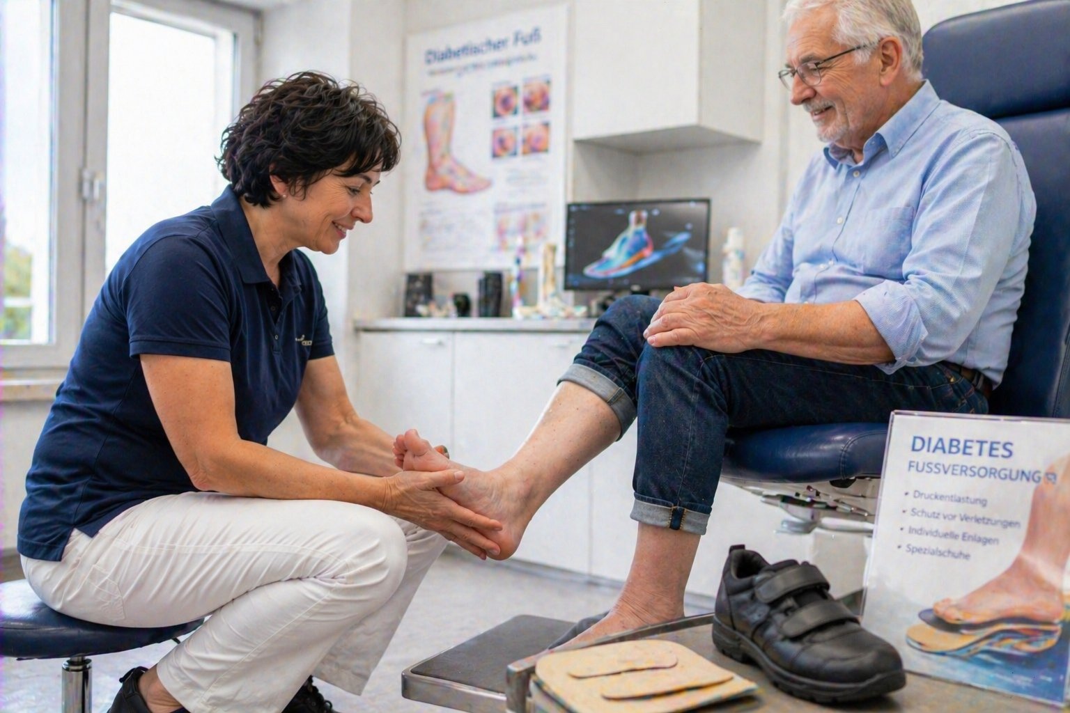 Beratungsgespräch und Fußanalyse Rogg Kefer