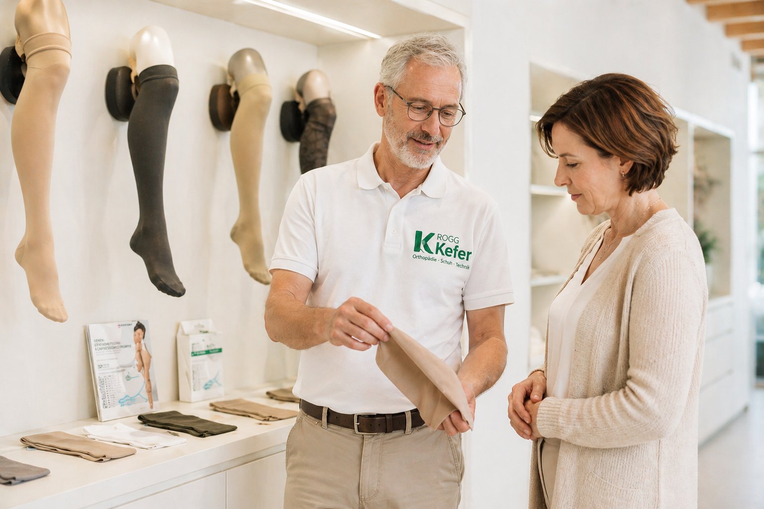 Kompressionsstrümpfe Versorgung Rogg Kefer